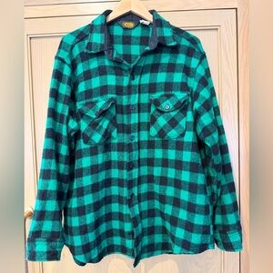 Vintage Woolrich Wool Union Label Made USA 90's Button Down Plaid / xlg